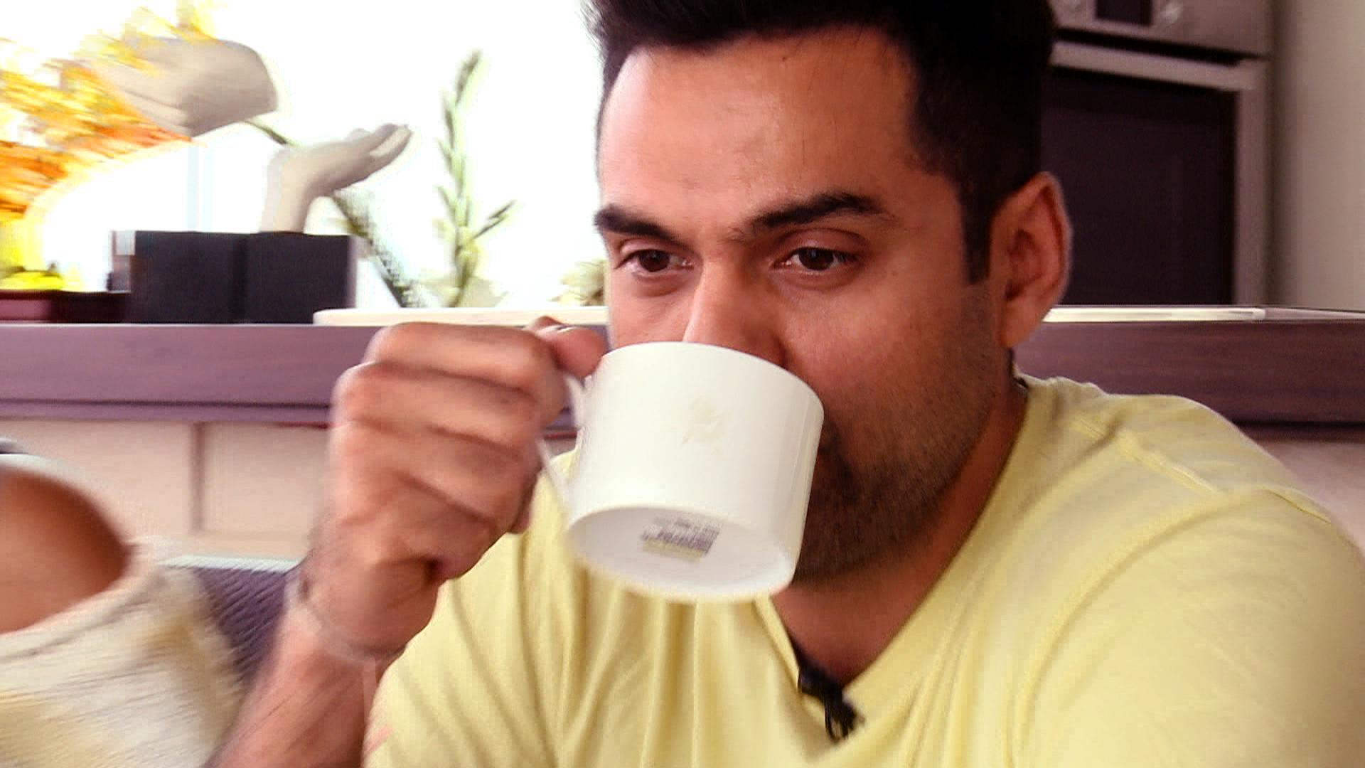 Abhay Deol  Drinking Tea