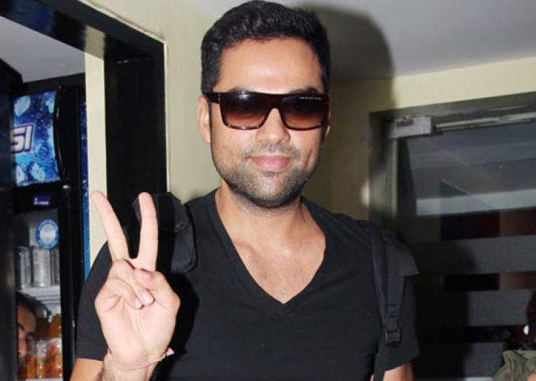 Abhay Deol Showing Victory Sign