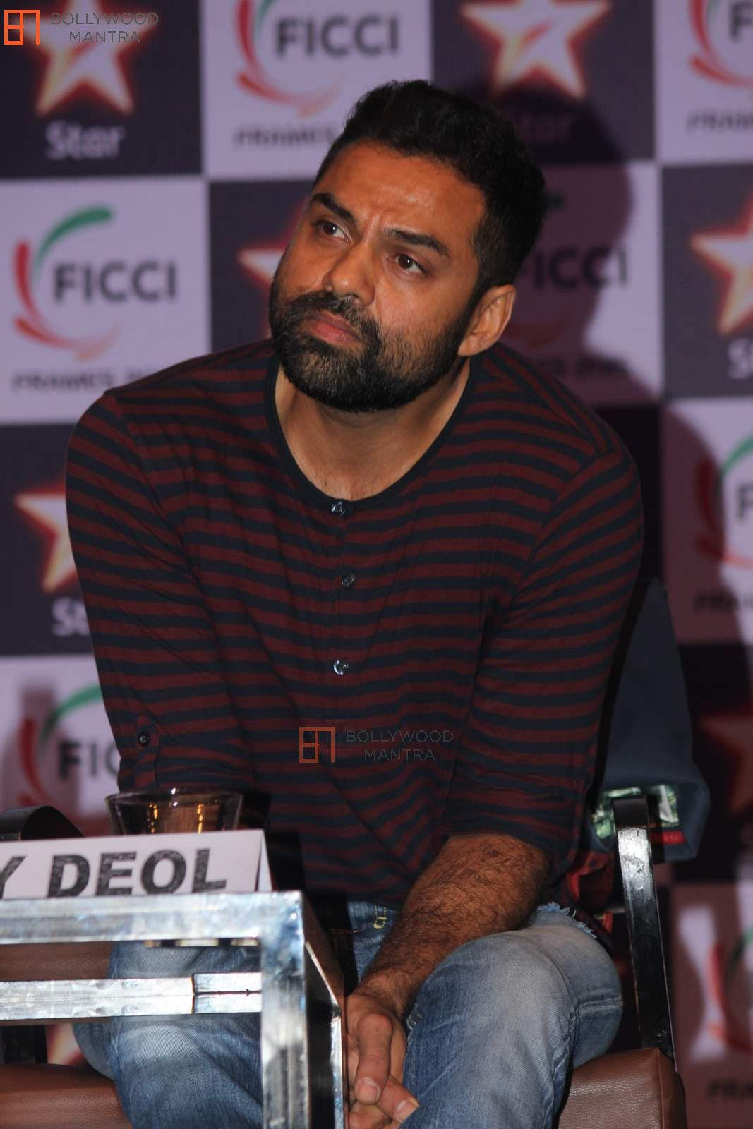 Abhay Deol Wearing Black And Red Shirt