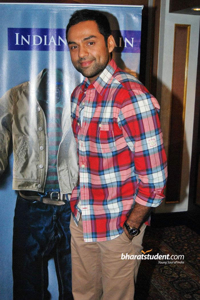 Abhay Deol Wearing Check Shirt