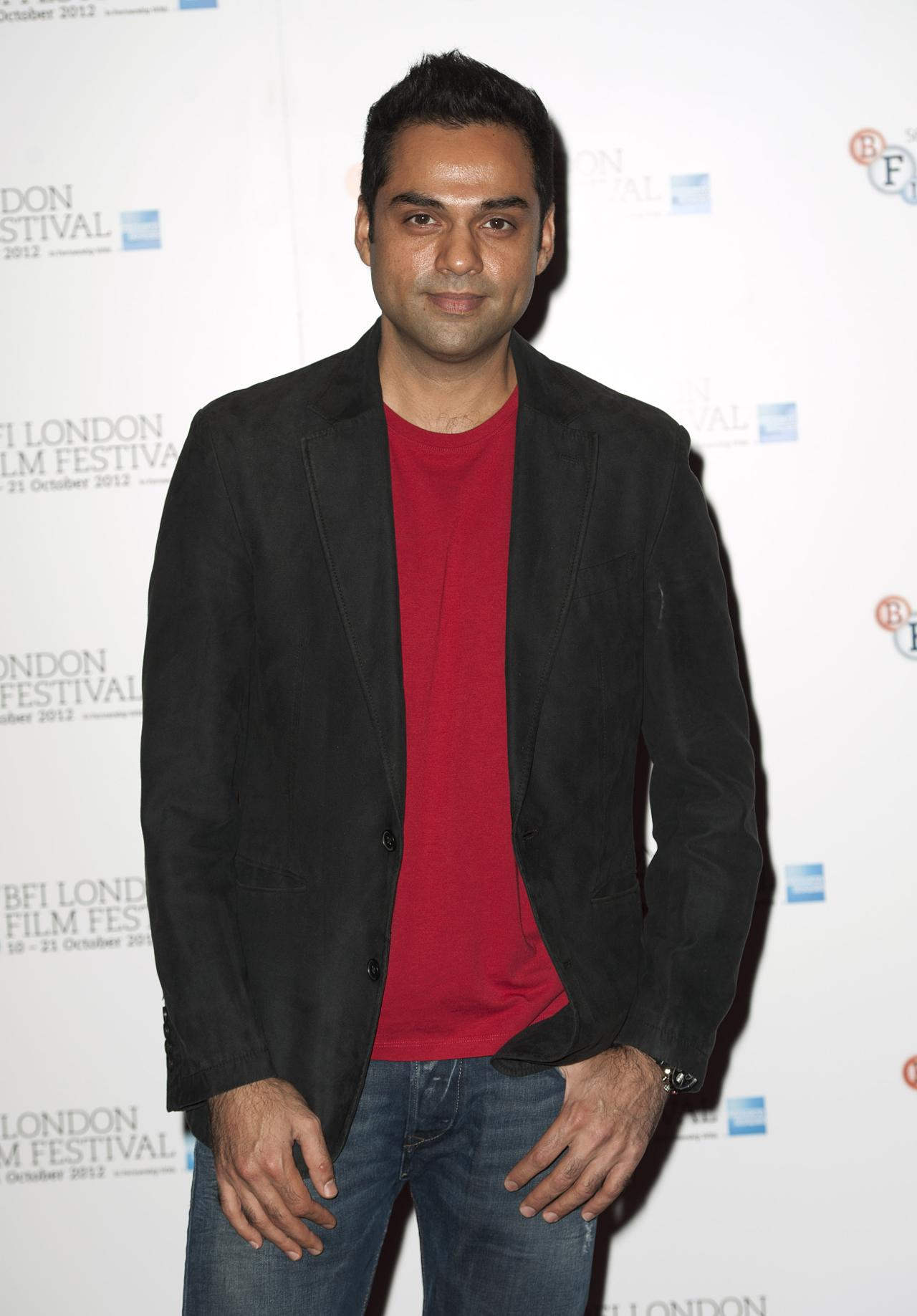 Abhay Deol Wearing Red Tshirt And Blazer