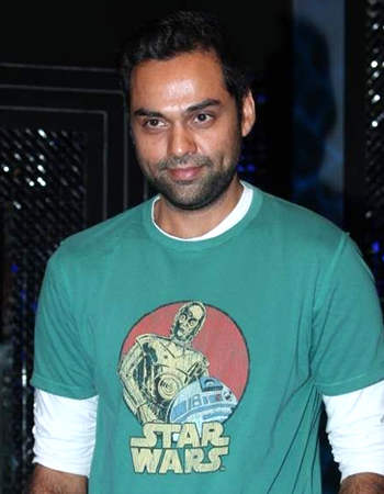 Abhay Deol Wearing White And Green Tshirt