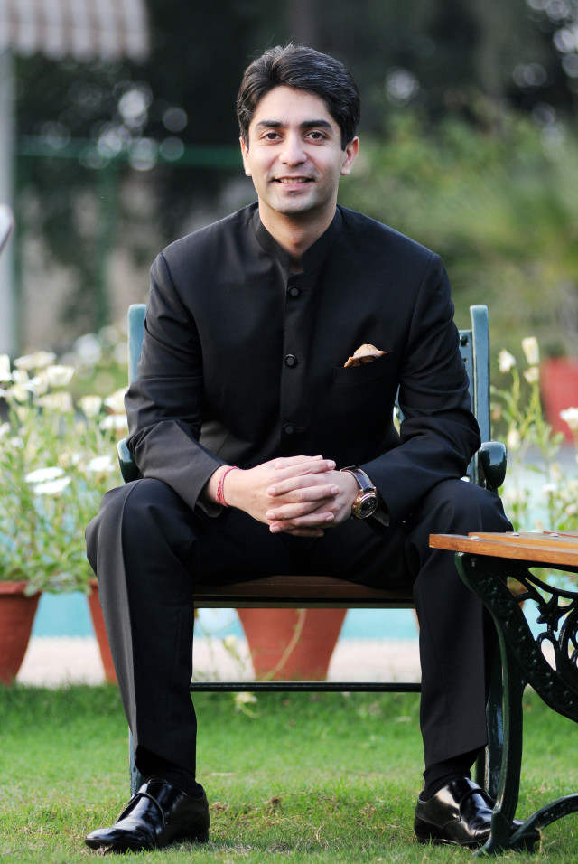 Abhinav In Black Suit