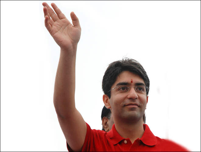 Abhinav Raising Hand