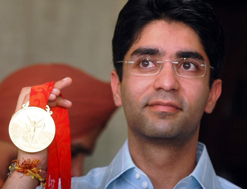 Abhinav With Gold Medal