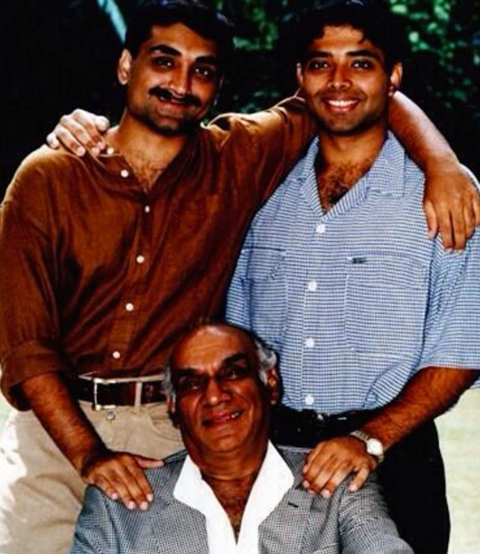 Aditya Chopra With His Brother And Father