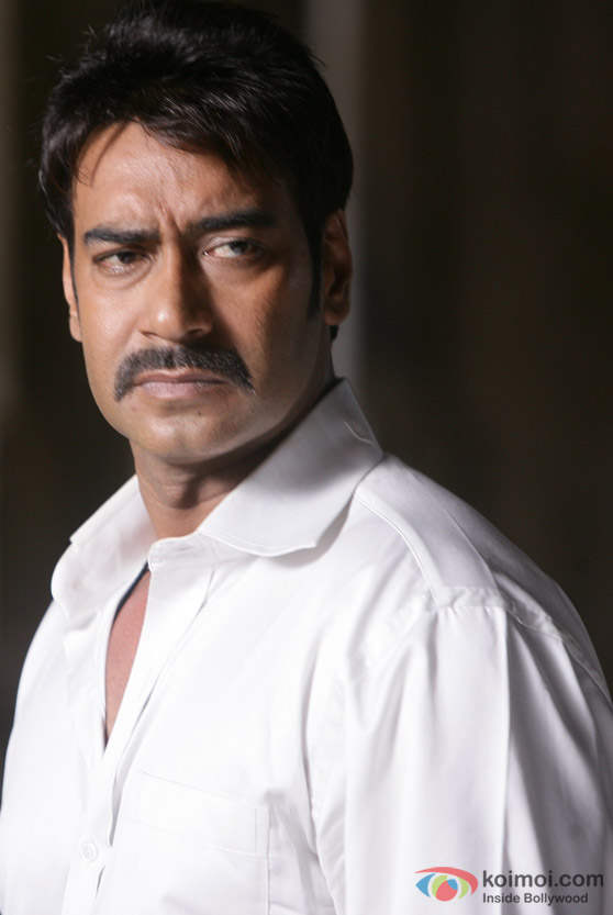 Actor Ajay Devgan In White Shirt