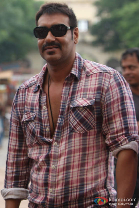 Ajay Devgan In Cheak Shirt