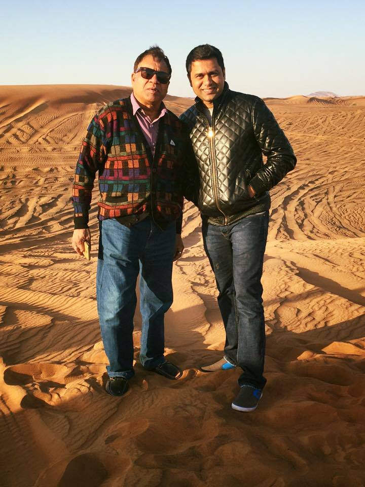 Akash Chopra And His Father