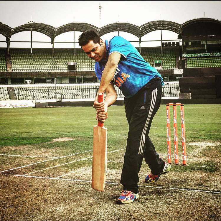 Akash Chopra Playing Cricket