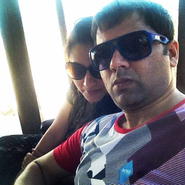 Akash Chopra With His Wife