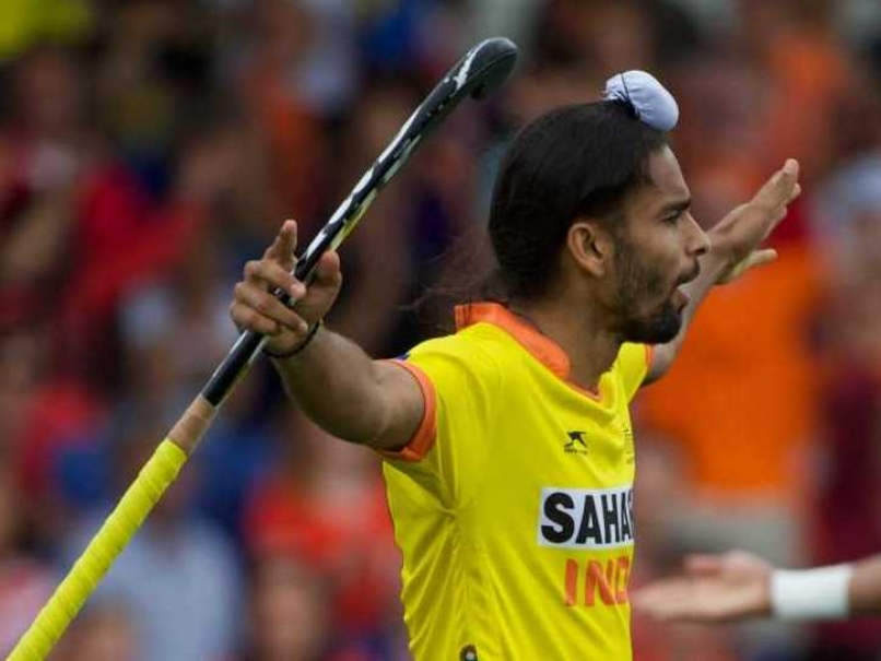 Akashdeep Singh Holding Hockey
