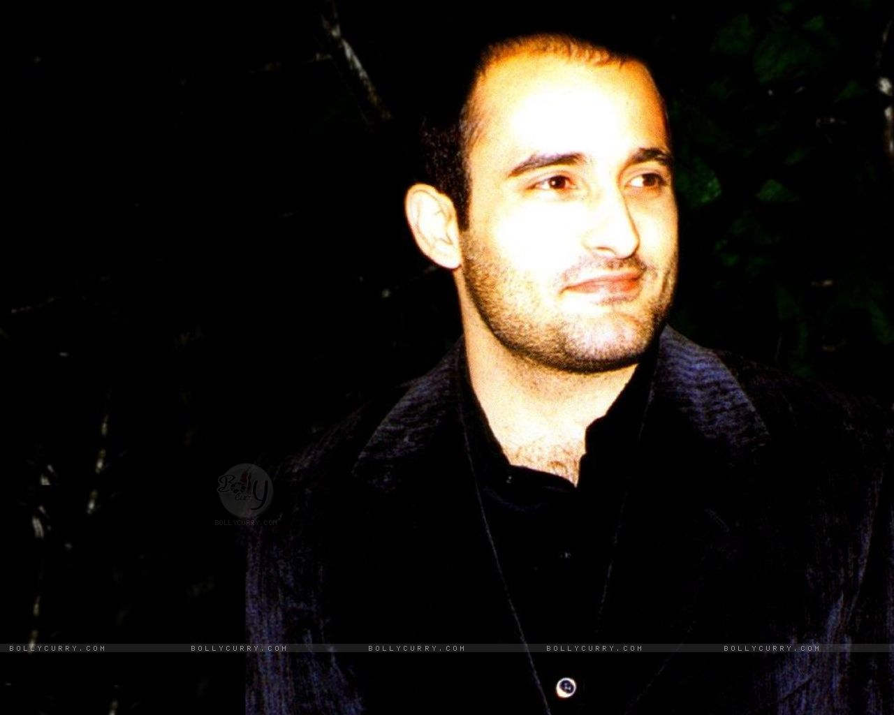 Actor Akshaye Khanna  Smiling