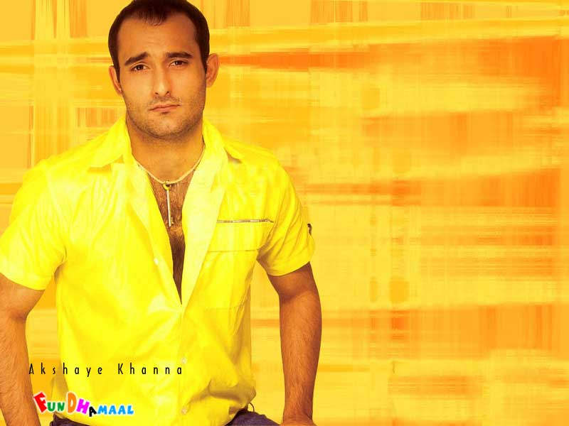 Akshaye Khanna In Yellow Shirt