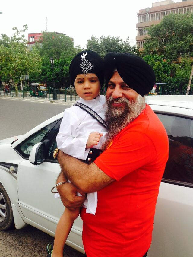 Amritpal Singh Billa Holding Kid
