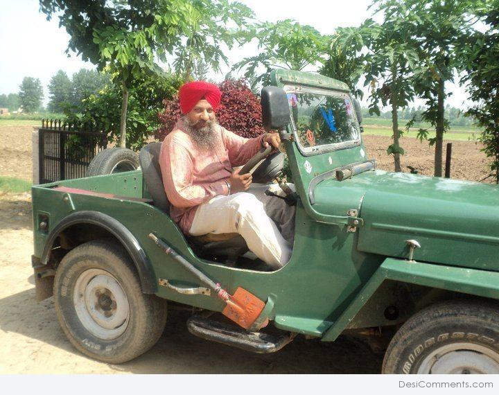 Amritpal Singh Billa Sitting In Jeep