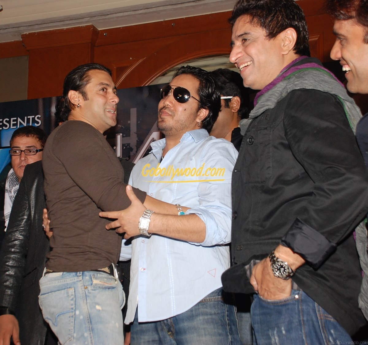 Anand Raj Anand With Mika And Salman Khan