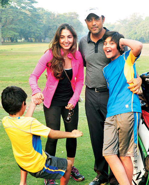 Arjun Atwal With His Family