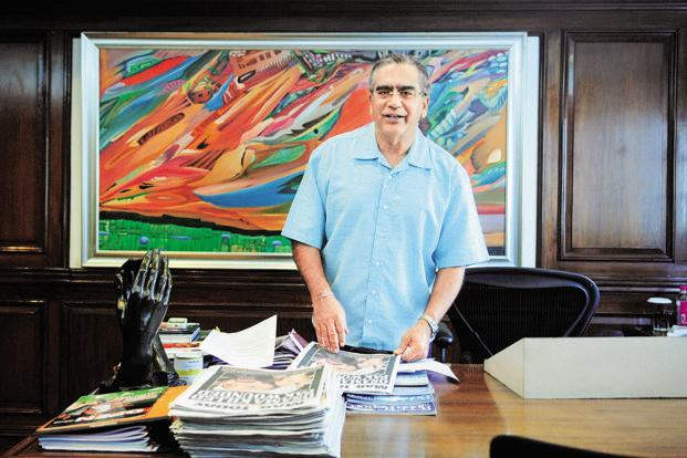 Aroon Purie In His Office