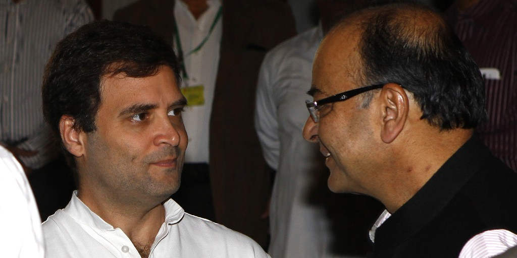 Arun Jaitley And Rahul Gandhi