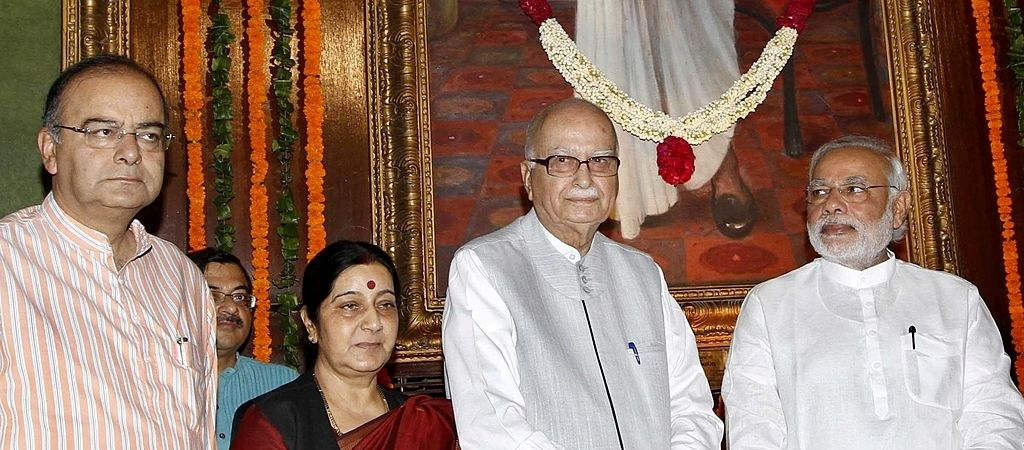 Arun Jaitley With Sushma Swaraj And Lk Advani