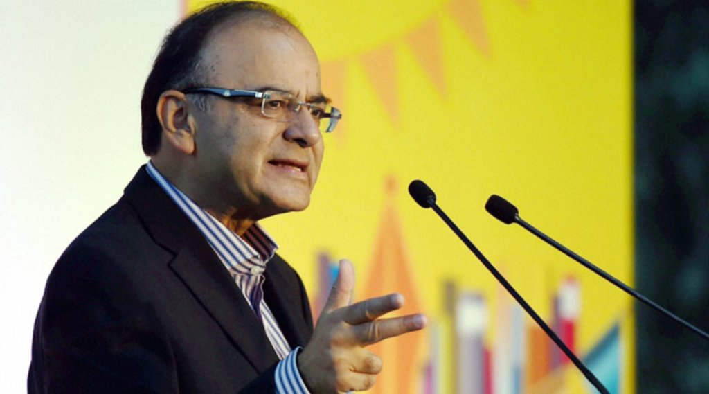 Union Finance Minister Arun Jaitley Addressing During The Times Litfest In New Delhi On Saturday