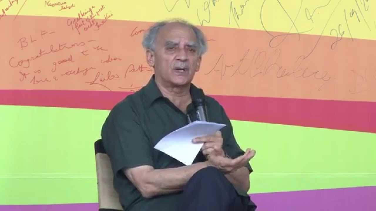 Arun Shourie Holding Paper