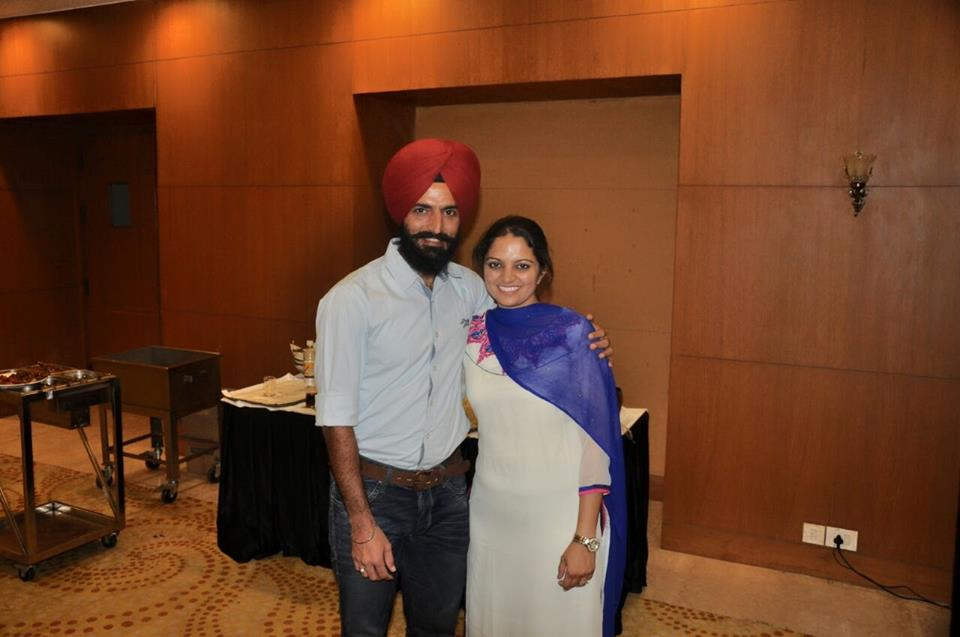 Avneet Kaur Sidhu With Her Husband