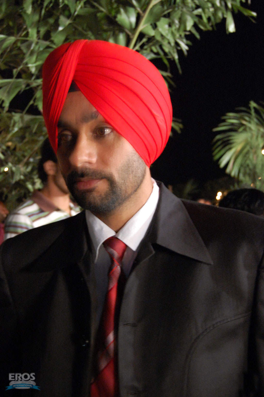 Babbu Mann Wearing Red Turban