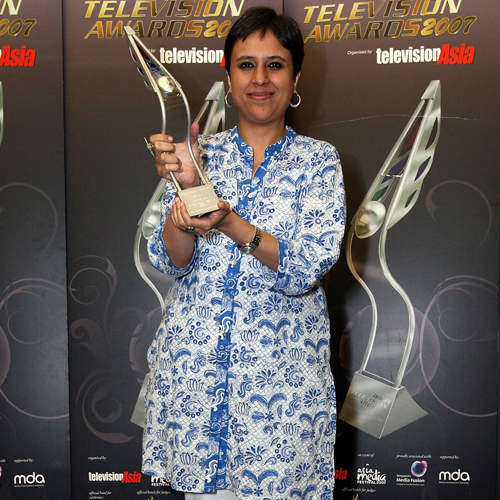 Barkha Dutt Holding Award
