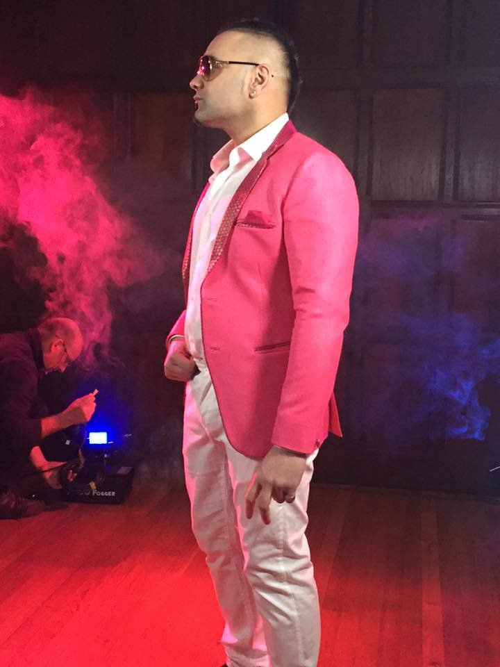 Benny Dhaliwal Wearing Pink Coat