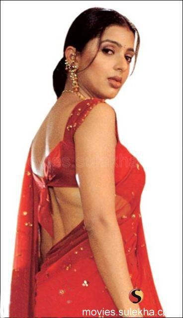 Bhumika Chawla In Red Saree
