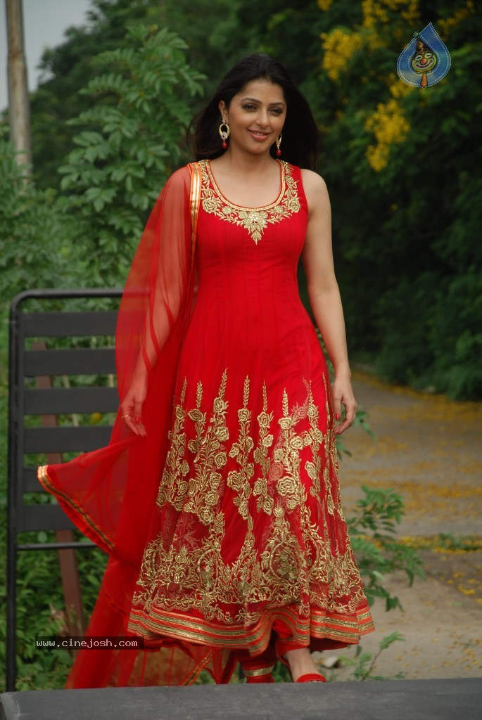 Bhumika Chawla Wearing Red Suit