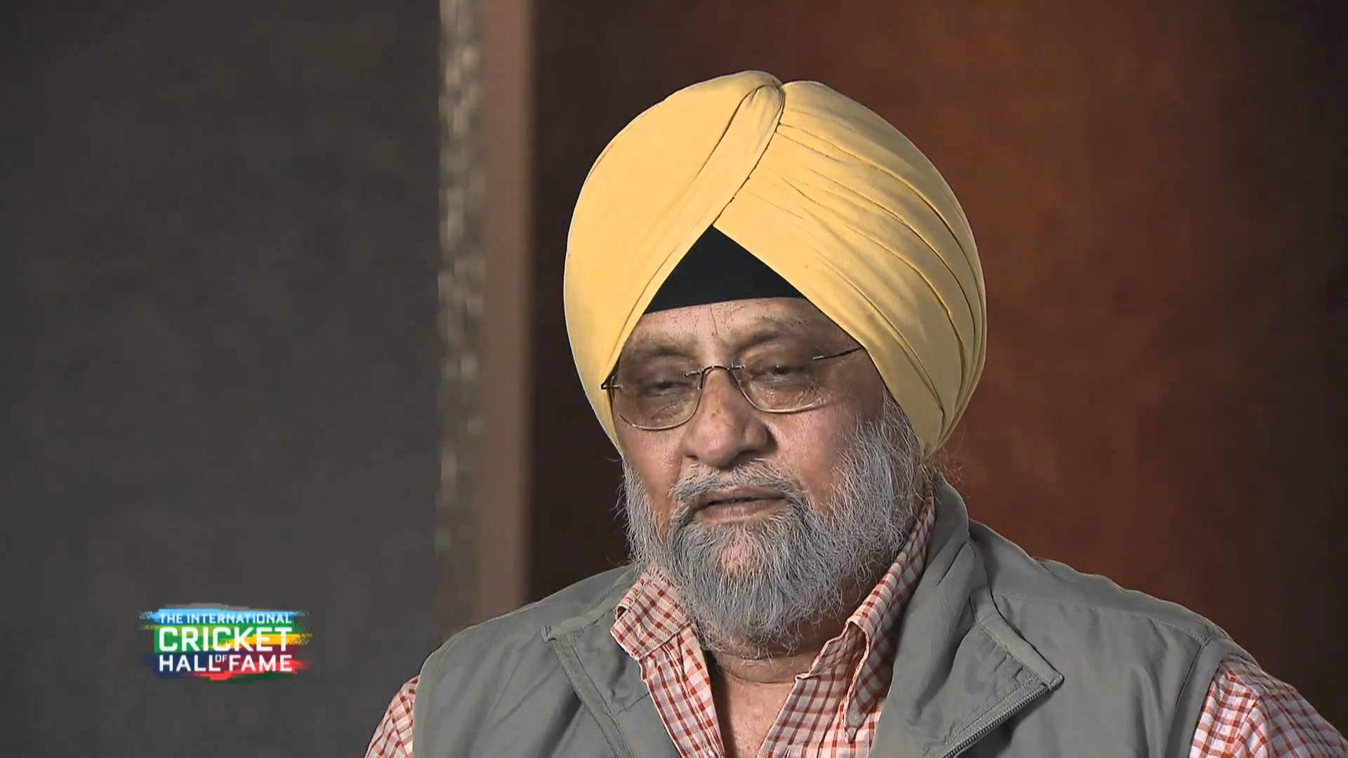 Bishan Singh Bedi Wearing Yellow Turban