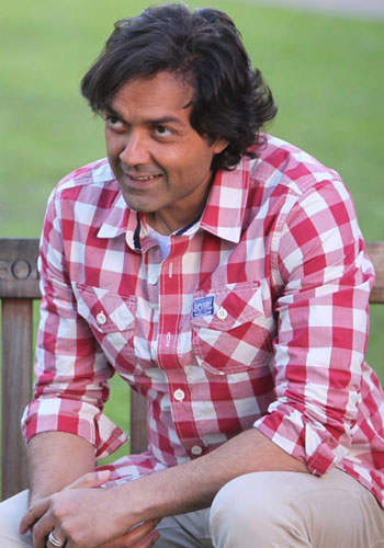 Bobby Deol In Red Check Shirt