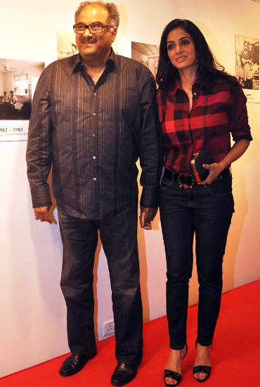 Boney Kapoor And Sridevi On Red Carpet