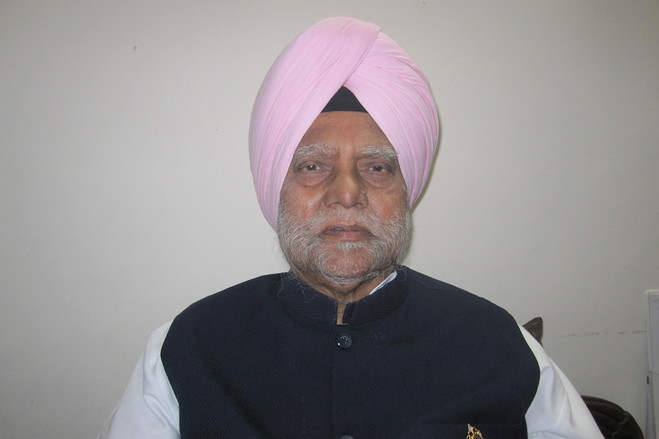Buta Singh Wearing Pink Turban