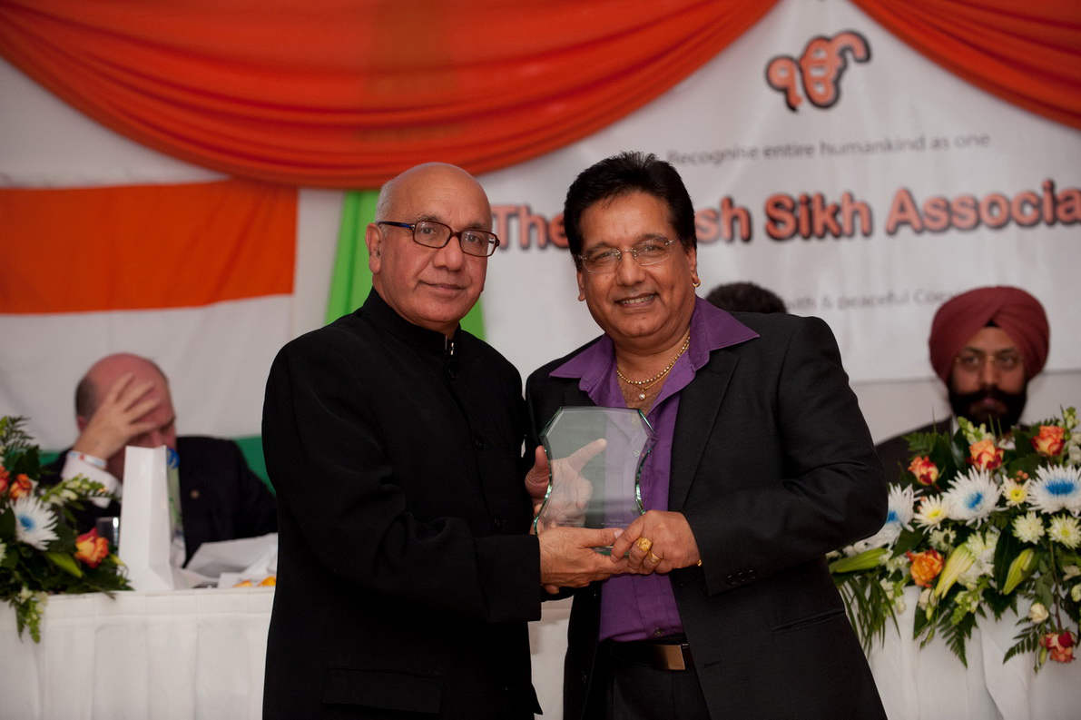 Channi Singh Holding Award