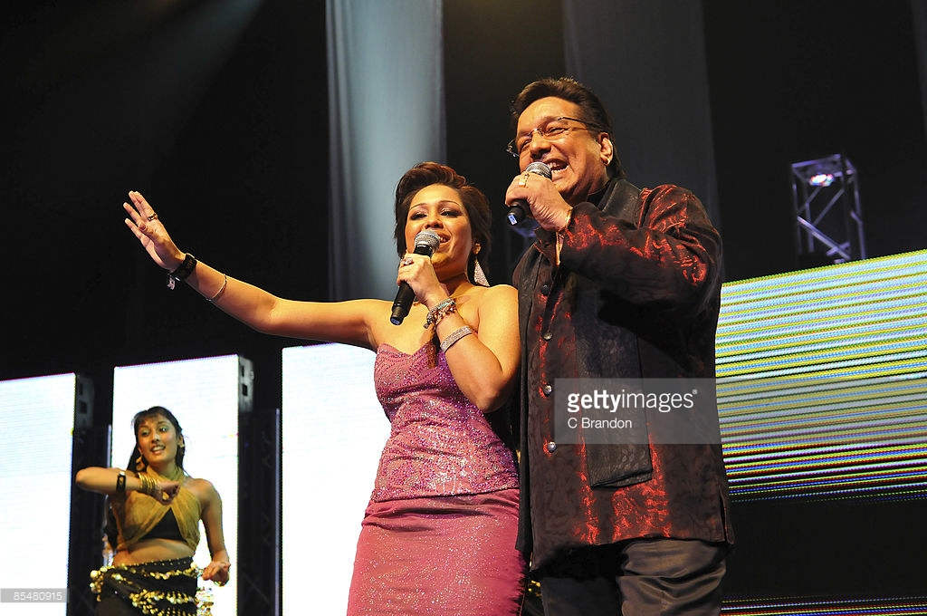 Mona Singh And Channi Singh Perform On Stage At The Asian Music Awards At Royal Festival