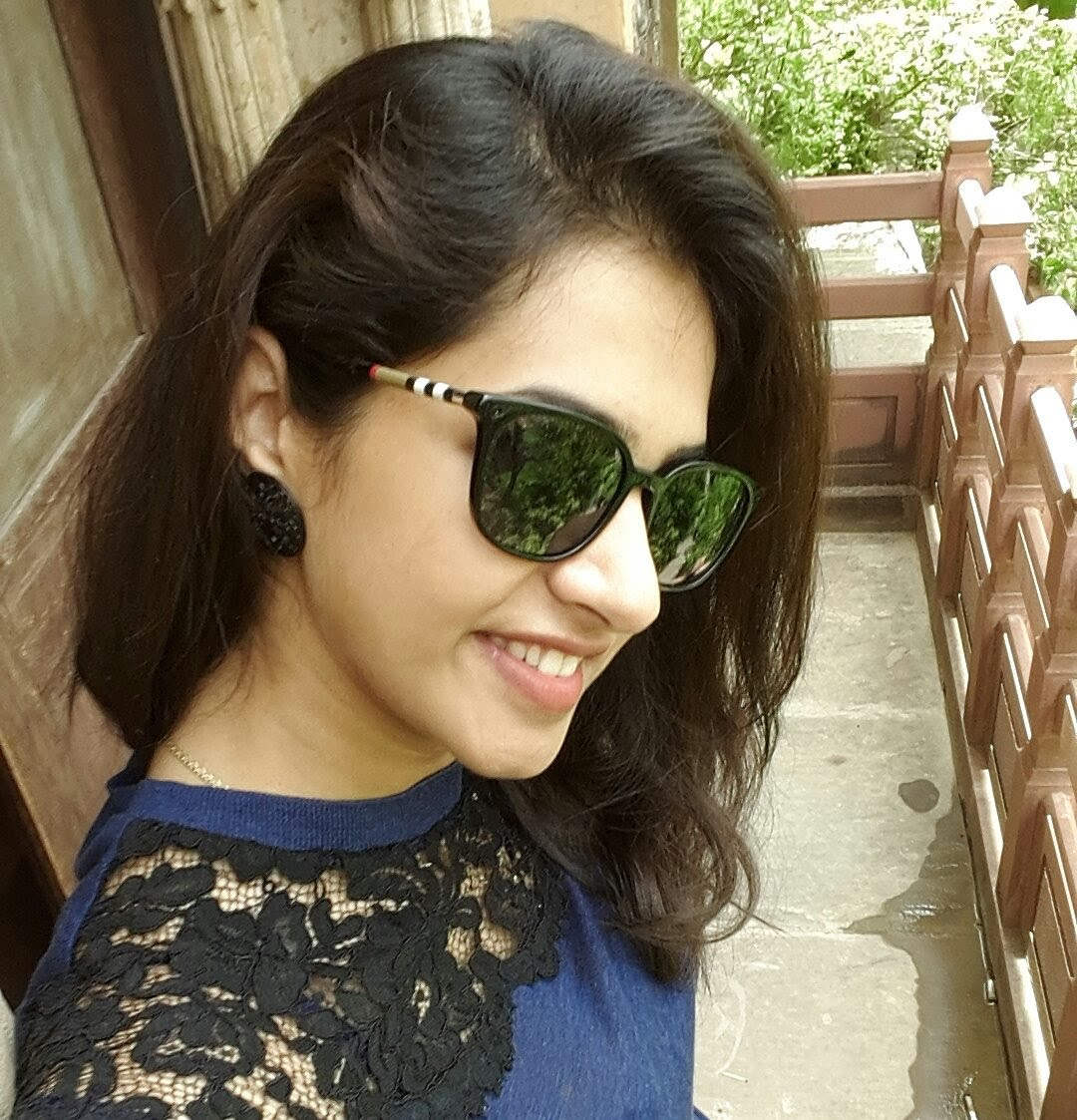 Dakshita Kumaria Wearing Stylish Goggles