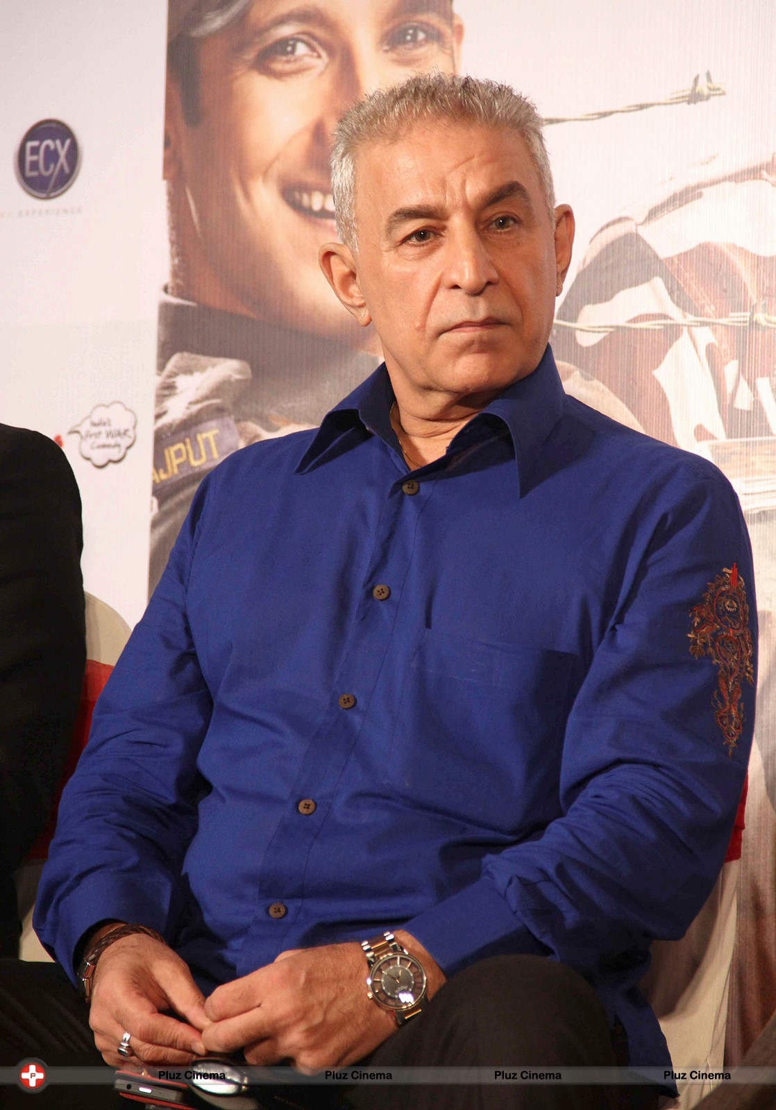 Dalip Tahil In Blue Shirt