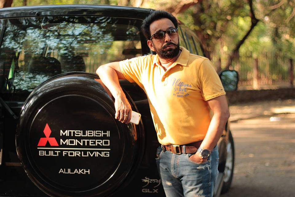 Darshan Aulakh Posing With Car