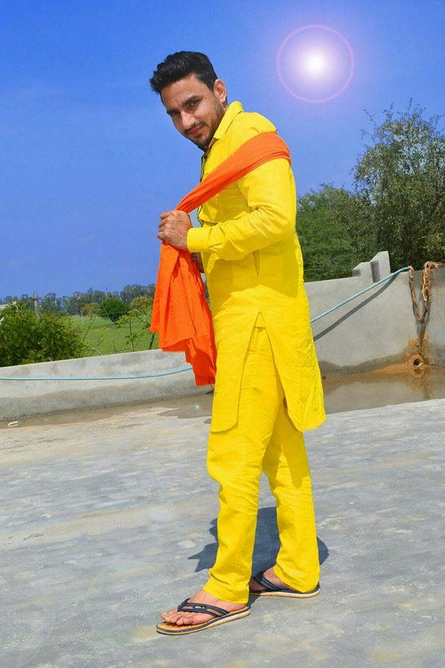 Deep Dhillon In Yellow Kurta Pajama
