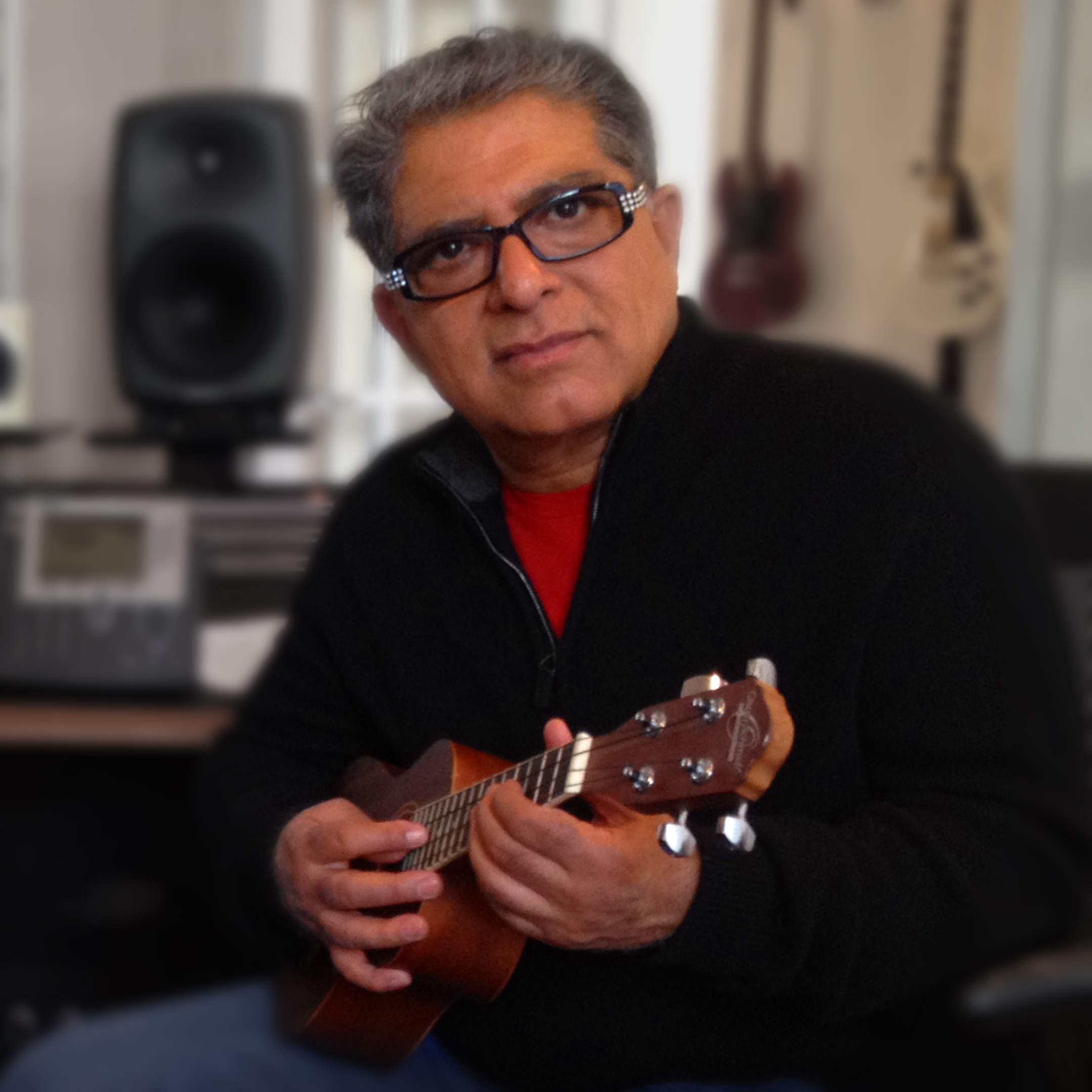 Deepak Chopra Playing Guitar