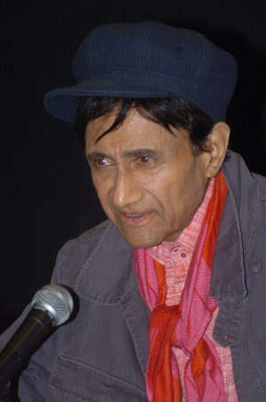 Actor Dev Anand On Mic