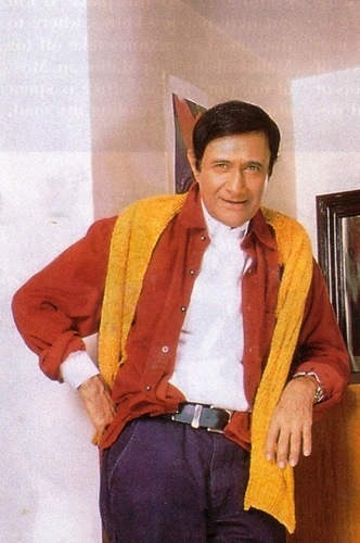 Dev Anand In Red Shirt