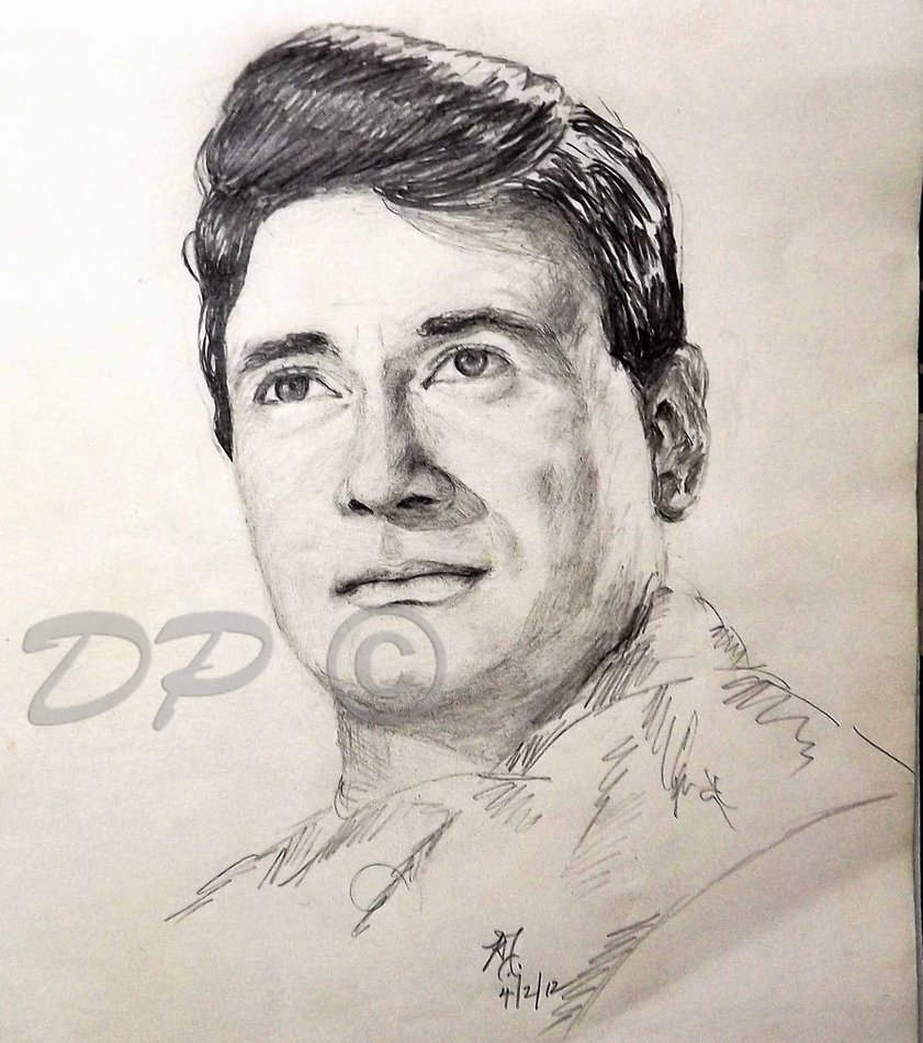Dev Anand Pencil Sketch
