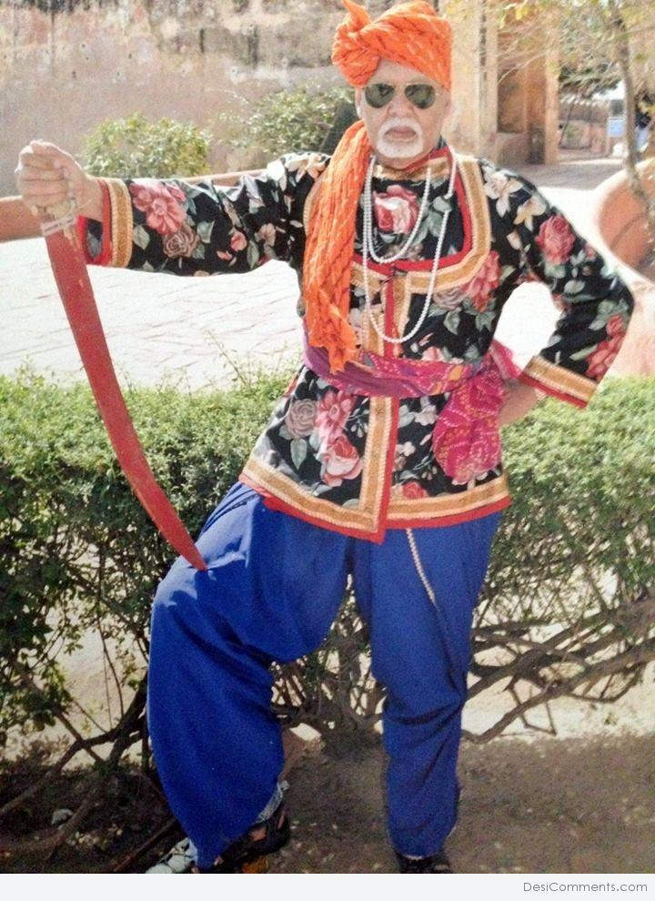 Devinder Dave Dillon In Rajasthani Outfit