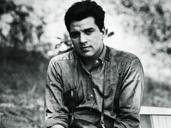 Black And White Image Of Dharmendra Deol