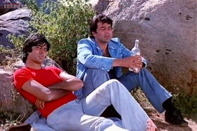 Dharmendra With Amitabh In Sholay